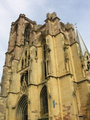 Façade de l'église N.-Dame de Rouffach. Cliché personnel