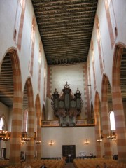 Vue des orgues depuis la nef, devant le jubé. Cliché personnel