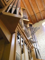 Collégiale de St-Imier, la façade du Grand Orgue. Cliché personnel