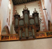 Une dernière vue des orgues Silbermann, St-Matthieu, Colmar. Cliché personnel (août 2008)
