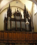 Vue de l'orgue Cavaillé-Coll à Héricourt. Cliché personnel (juillet 2008)