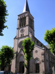 Eglise St-Christophe à Héricourt. Cliché personnel (juillet 2008)