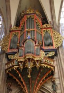 Vue du Grand Orgue Kern (1981) de la cathédrale de Strasbourg. Cliché personnel (août 2008)