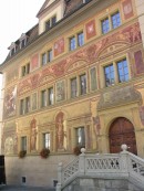 Vue de la façade de l'Hôtel de Ville (époque baroque tardive). Clché personnel