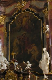 Vue de la peinture du maître-autel (St-Martin). Cliché personnel