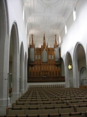 Vue intérieure en direction du Grand Orgue. Cliché personnel