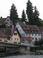 Une partie de Stein am Rhein, sur la rive gauche du Rhin. Cliché personnel