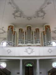 Vue de l'orgue Kuhn. Cliché personnel