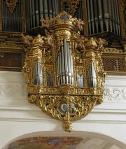 Vue du Positif du Grand Orgue au téléobjectif. Cliché personnel