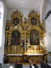 Autre vue des deux autels Nord: art baroque superbe. Cliché personnel