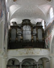 Une dernière vue en direction de la façade muette de l'orgue Mönch (1926). Cliché personnel