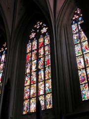 Les verrières du transept Sud. Cliché personnel