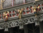 Vue détaillée de la balustrade de la tribune de l'orgue. Cliché personnel