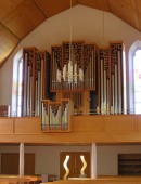 Vue du Grand Orgue Kuhn de l'église catholique de Binningen. Cliché personnel (oct. 2008)