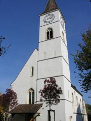 Vue de l'église réformée de Sissach. Cliché personnel