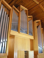 Vue du buffet du Grand Orgue en tribune. Cliché personnel