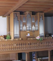 Vue de l'orgue depuis la chaire. Cliché personnel