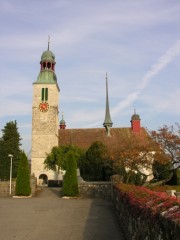 L'église paroissiale d'Oberdorf (Wallfahrtskirche). Cliché personnel (oct. 2008)