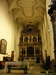 Vue du choeur avec le fameux maître-autel des frères Spring (1593-1602). Cliché personnel