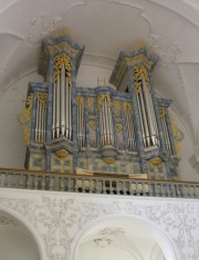 Vue de l'orgue en contre-plongée. Cliché personnel (nov. 2008)