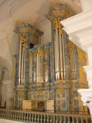 Vue de l'orgue depuis la galerie Nord. Cliché personnel (nov. 2008)