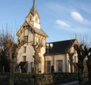 Eglise en bois de Flosta, Norvège (1748). Crédit: commons.wikimedia.org/wiki/User:Krg/Gallery