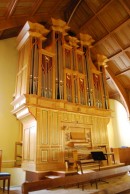 Orgue Grenzing du Temple des Eaux-Vives (2001), Genève. Cliché personnel (mai 2009)