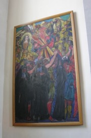 Une grande toile juste à côté du Christ à la Colonne du 15ème s. Cliché personnel 2008