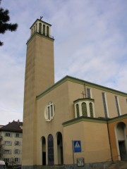 Vue de la Marienkirche de Berne. Cliché personnel (déc. 2008)