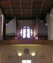 Une belle vue de face du Grand Orgue Kuhn. Cliché personnel