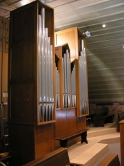 Vue du buffet de Grand-Orgue en tribune. Cliché personnel