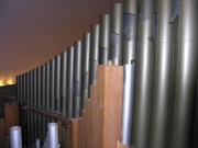 Grand Temple, La Chaux-de-Fonds. Intérieur de l'orgue. Cliché personnel