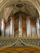 Grand Orgue Aloys Mooser de la Cathédrale de Fribourg. Cliché personnel agrandissable (janvier 2006)