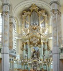Grand Orgue G. Kern (2005) de la Frauenkirche de Dresde. Crédit: www.dresden-und-sachsen.de/