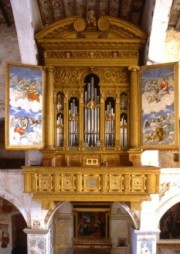 Orgue italien de la Renaissance (Antegnati) à Almenno. Crédit: //it.wikipedia.org/