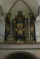 Grand orgue Metzler du Grossmünster de Zürich. Cliché personnel (août 2007)