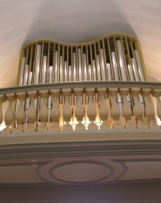 Vue de l'orgue en contre-plongée. Cliché personnel