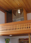Vue de l'orgue Walcker de l'église réformée, Tavannes. Cliché personnel (mars 2009)