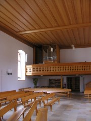 Autre vue intérieure avec l'orgue. Cliché personnel