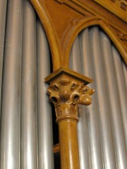 Un détail du buffet de l'orgue (époque 1900). Cliché personnel