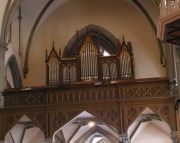 Vue panoramique de l'orgue en tribune. Cliché personnel