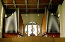 Vue de l'orgue Kuhn, Marienkirche de Berne. Crédit: M. François Comment