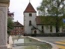 Vue du Temple de Cornaux. Cliché personnel (avril 2009)