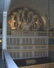 Une petite vue de l'orgue Bach de la Neue Kirche d'Arnstadt. Crédit: www.orgelbau-hoffmann.de/