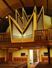 Vue de l'orgue de trois-quarts. Cliché personnel