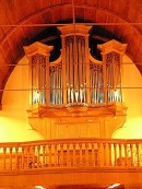 Orgue du Temple de Bevaix (Manufacture de Saint-Martin). Cliché personnel