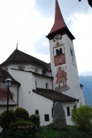 Vue de l'église paroissiale de Bürglen. Cliché personnel (mai 2009)