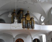 Une dernière vue de l'orgue Kuhn (Franz Josef Bossard), 1961. Cliché personnel