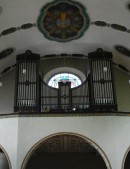 Orgue Mathis (1991) de l'église paroissiale de Flüelen. Cliché personnel (mai 2009)