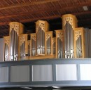 Orgue Wälti de l'église réformée d'Aarberg. Cliché personnel (2006). 